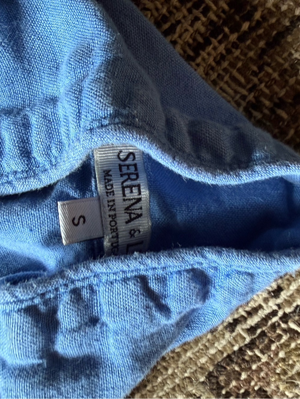 Serena and lily women’s linen blue pajamas small - Picture 2 of 10